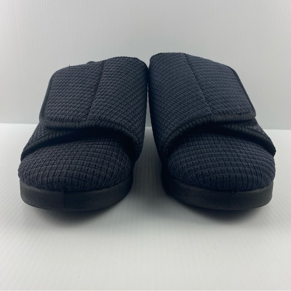 Silverts Mens Velcro House Slippers Sz 13 Slip Resistant - Picture 6 of 12